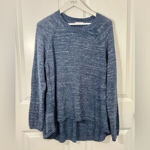 New Cozy Blue Crew Neck Sweater by Eileen Fisher